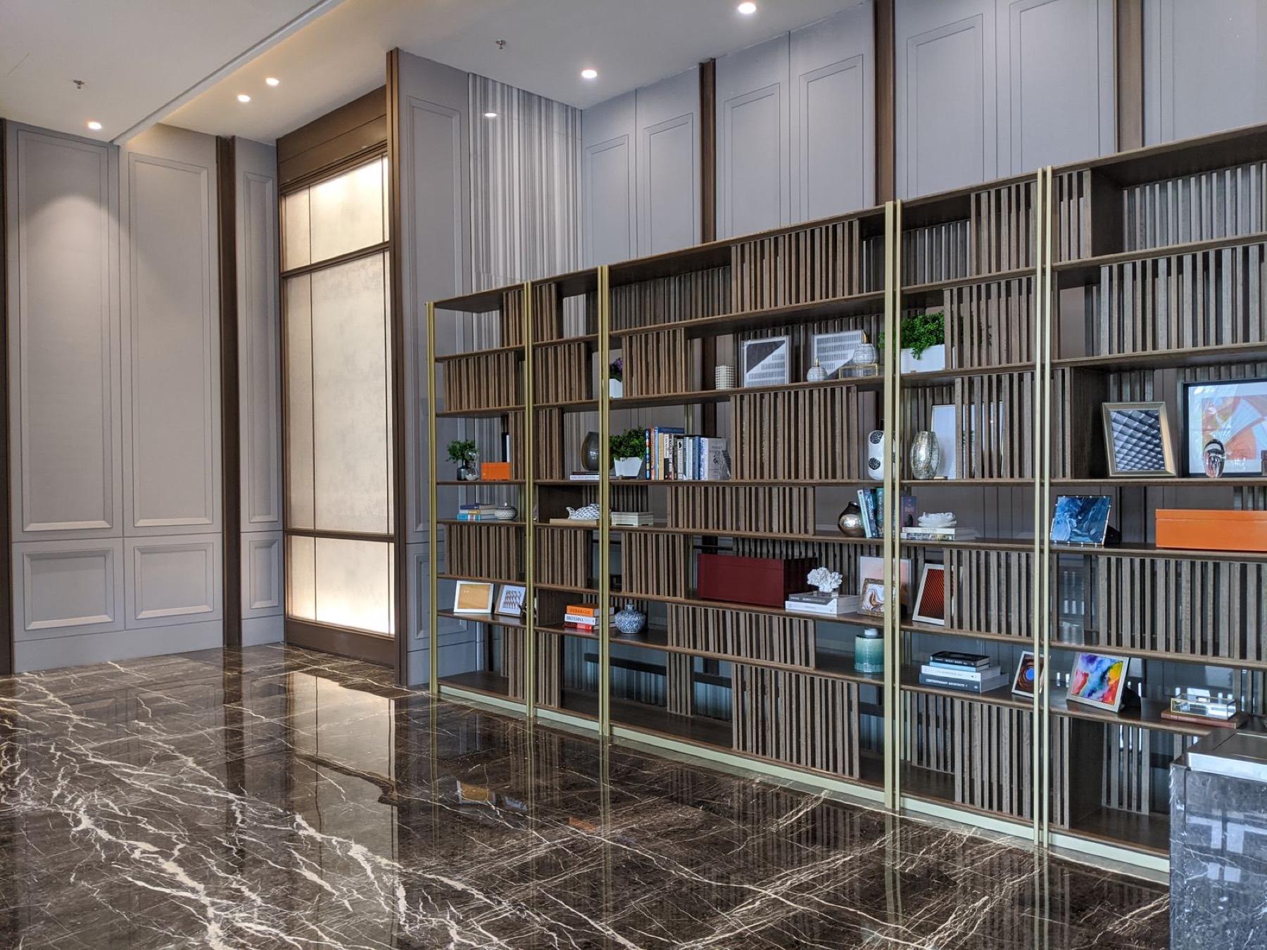 Premium interior with glossy polished flooring